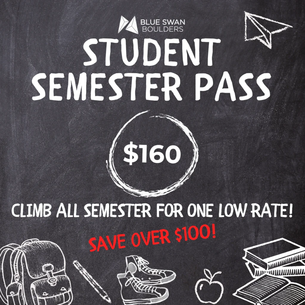 Blue Swan's original fall semester pass promotional artwork. Details below.